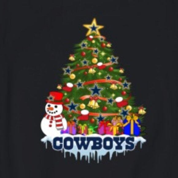 Dallas Cowboys Merry Christmas Sports NFL Football Sweatshirt Winter Gift 91 - Picture 2 of 5